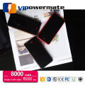 High quality wholesale outdoor universal mobile usb power bank charger 8000mah